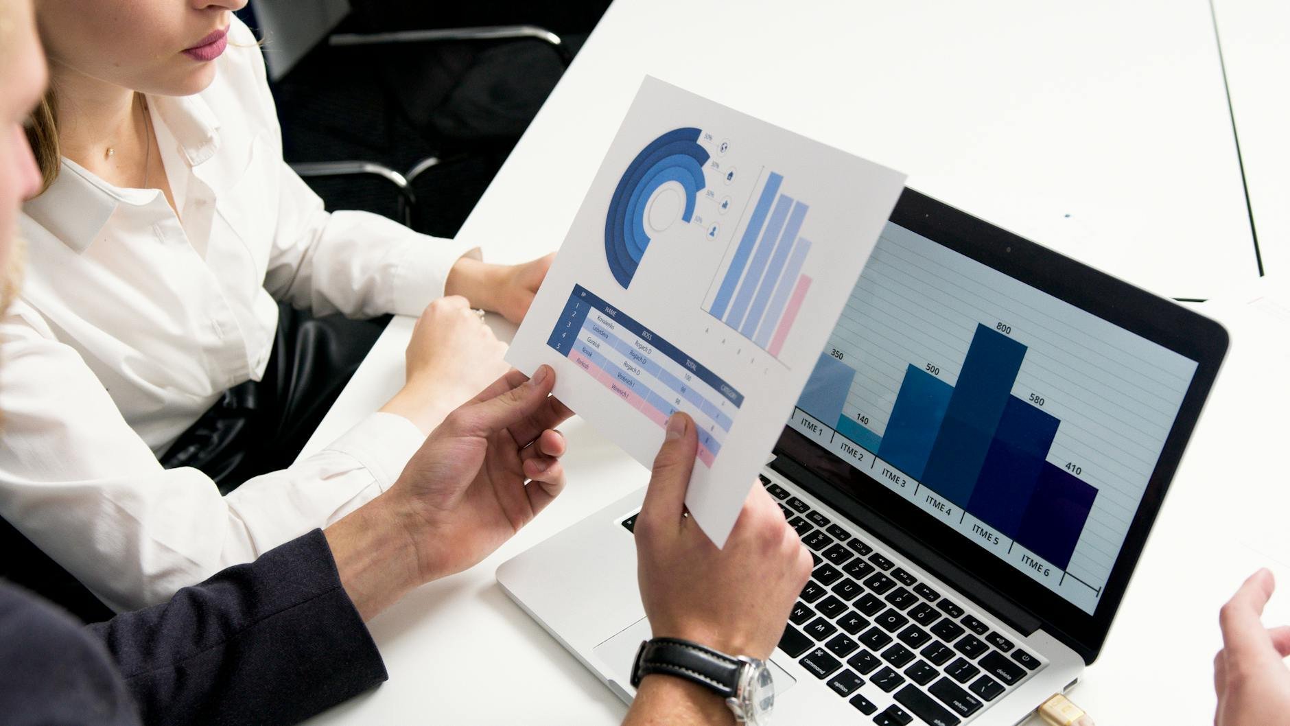 Website analytics showing conversion optimization results